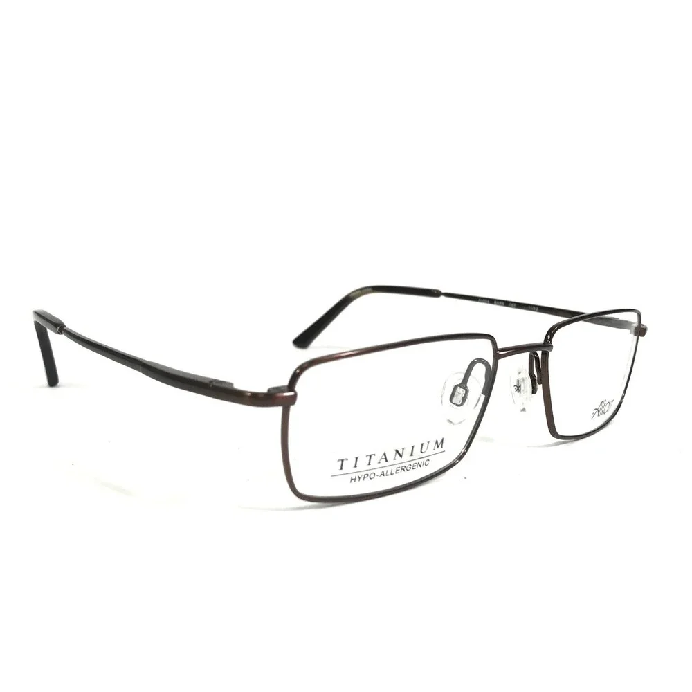 Altair Eyeglasses Frames A4004 BARK Brown Rectangular Full Rim 53-18-140